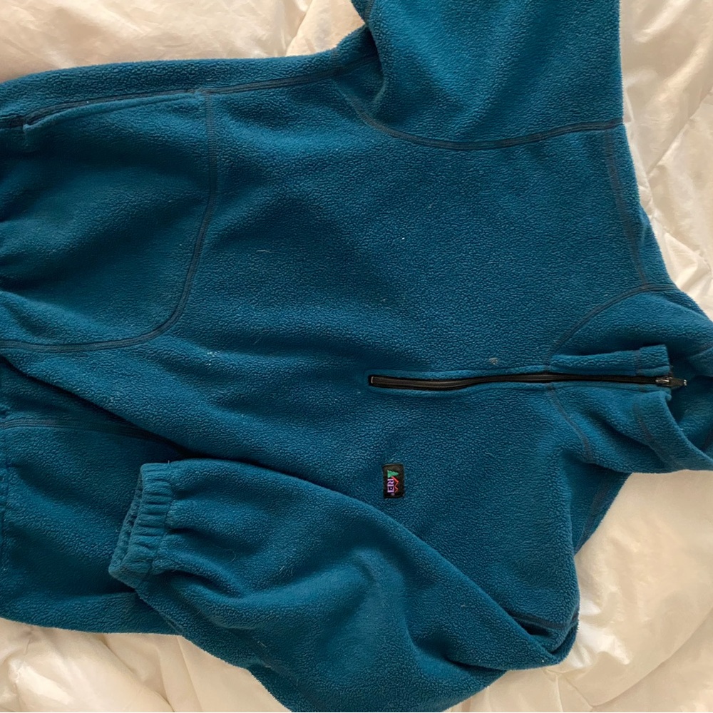 Vintage REI Teal  3/4 zip Fleece Pullover